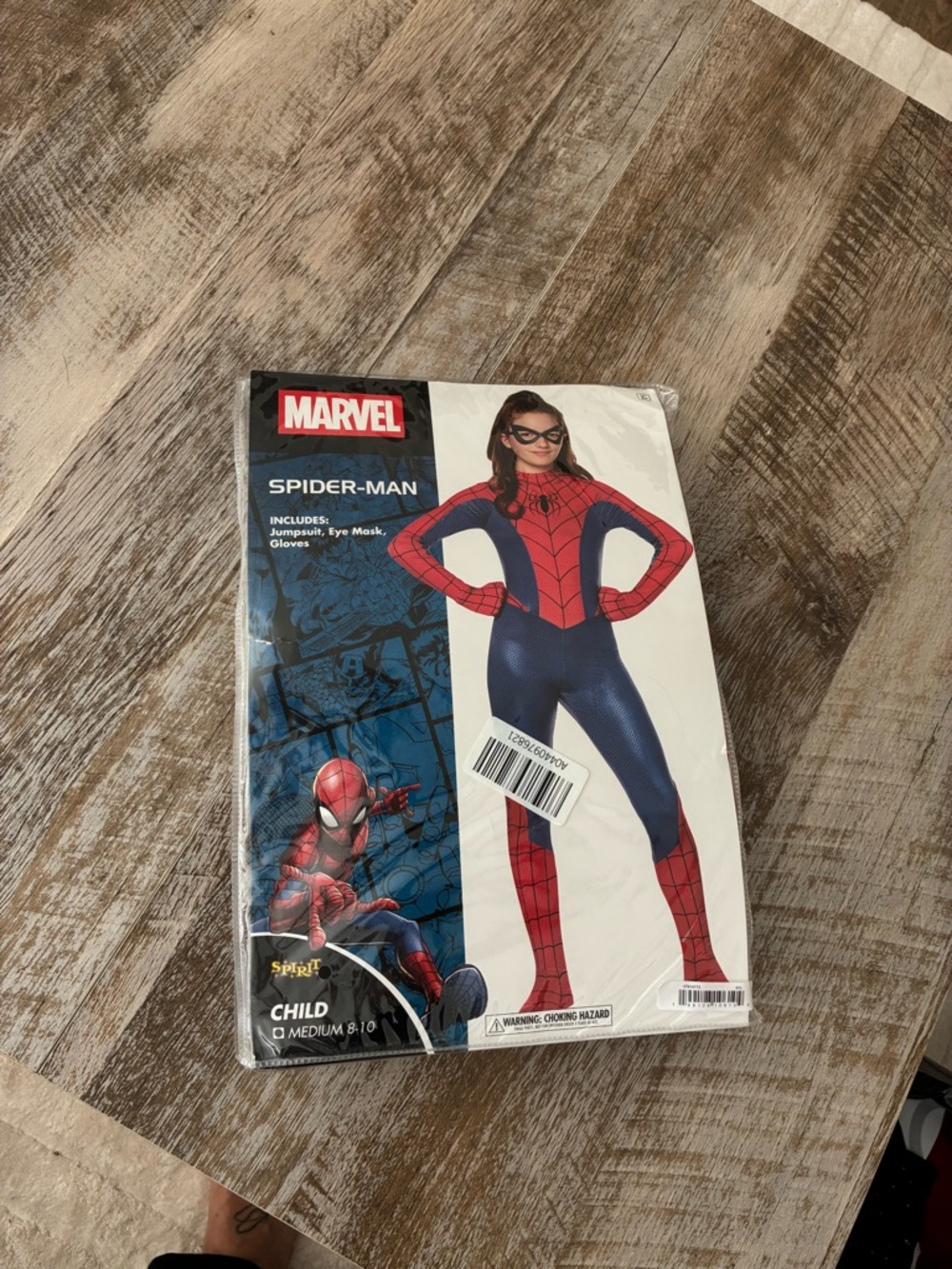 Marvel Spider-Man Kids Red and Blue Costume Set with Mask
